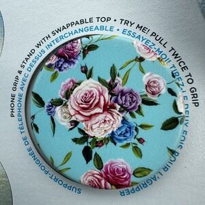 Popsockets Wild Rose Flower Swap Top Holder PopGrip Phone Grip iPhone Samsung
